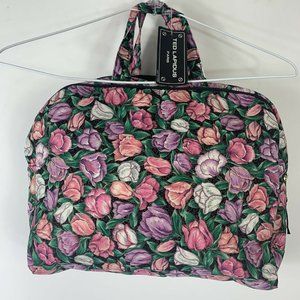 TED LAPIDUS Paris Floral Makeup Cosmetic Bag